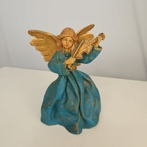 Vintage Fontanini for Lord & Taylor Angel with Violin Figurine Nativity Italy